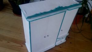 Шкаф для кукол своими руками.Кукольная ручной работы. Мебель для кукольного домика