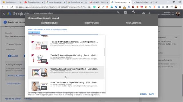 Google Ads Course | How To Create Gmail Display Campaign | Hindi смотреть онлайн