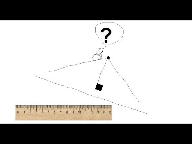 Построить перпендикуляр к прямой из точки, не принадлежащей прямой с помощью двусторонней линейки. смотреть онлайн