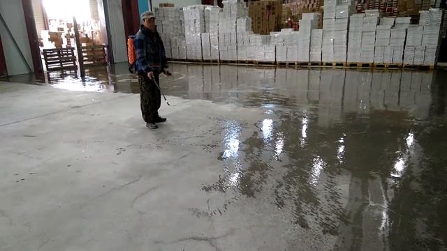 Обеспыливание бетонного пола смотреть онлайн