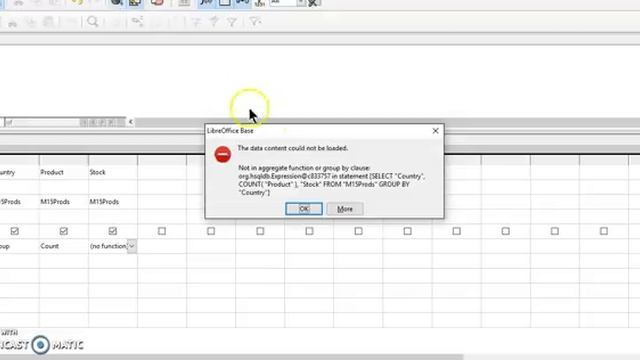 Libreoffice Base Query Grouping, Counting & Sum смотреть онлайн