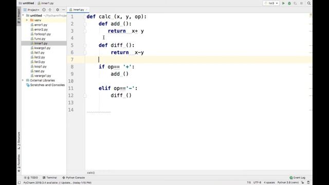 nested functions in python смотреть онлайн