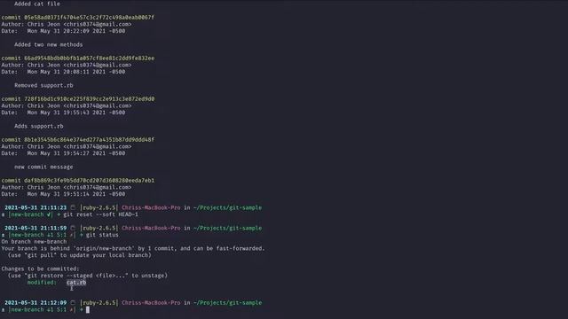 The Essentials of Git - Part 6 - Resetting Commits смотреть онлайн