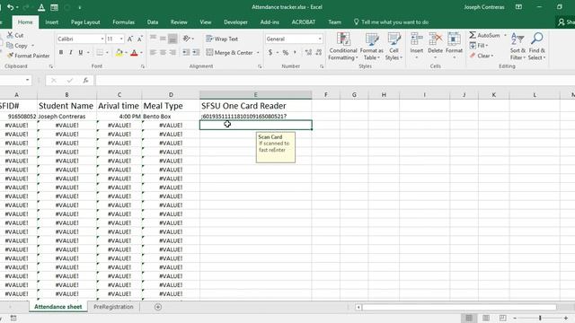 MS Excel Attendance Tracker with Card Reader смотреть онлайн