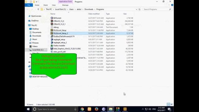 Debug exe Using DosBox смотреть онлайн