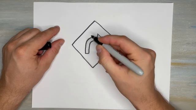 Как нарисовать Американский Дорожный Знак Резкий Поворот Направо смотреть онлайн