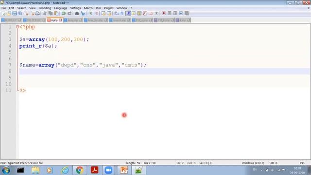 Array with Numeric Array in PHP| DWPD | 3350702 | Kadi Sarva Vishwavidyalaya смотреть онлайн