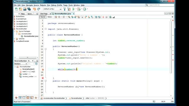 Reversing Number in Java смотреть онлайн