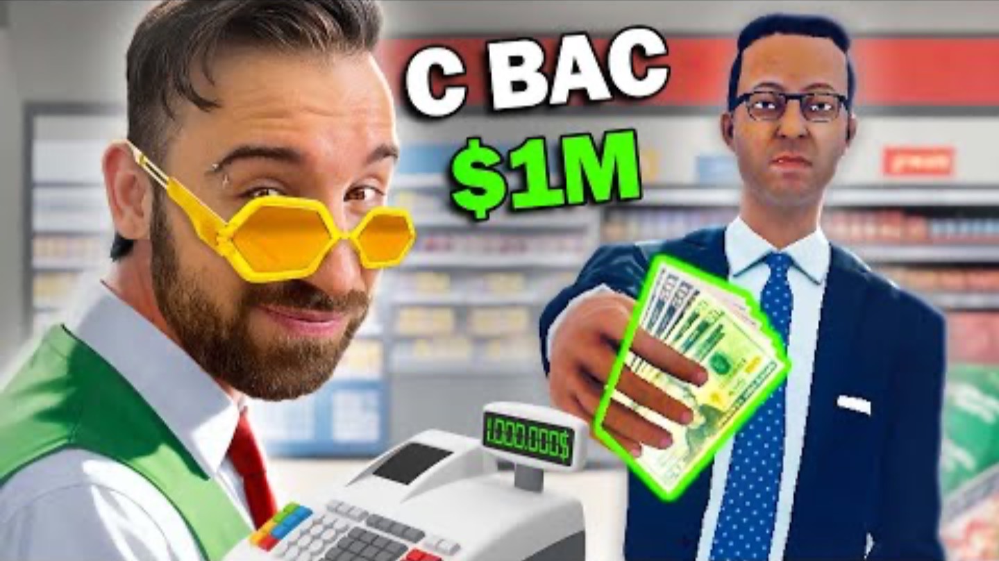 РАЗБОГАТЕЛ, ОБМАНЫВАЯ ЛЮДЕЙ НА КАССЕ в Supermarket Simulator смотреть онлайн