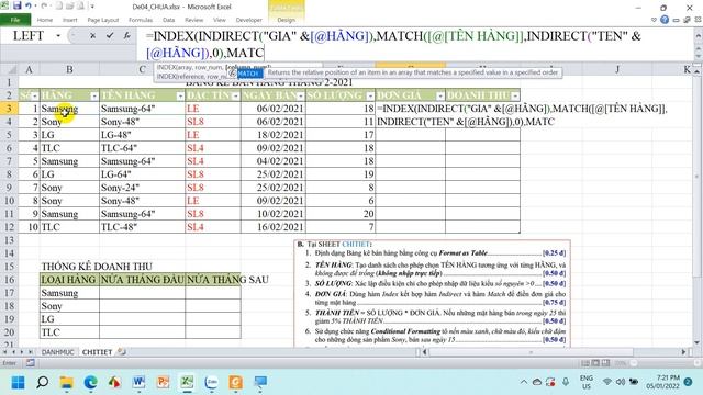 Đề 4 Excel nâng cao (Module 1) смотреть онлайн