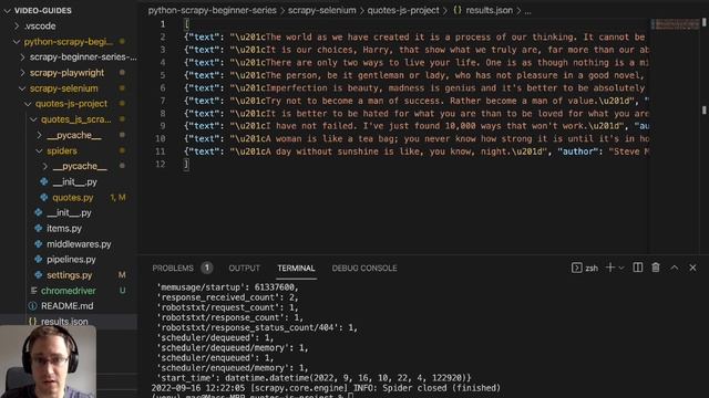 Scrapy Selenium - Scraping Javascript Rendered Websites (2022) смотреть онлайн