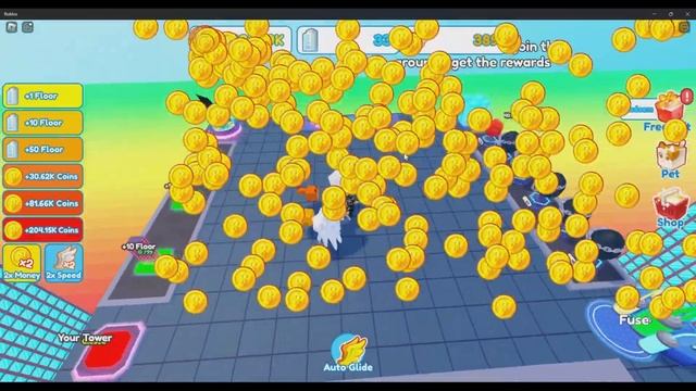 Building towers to fly farther Script || Infinite Coins смотреть онлайн