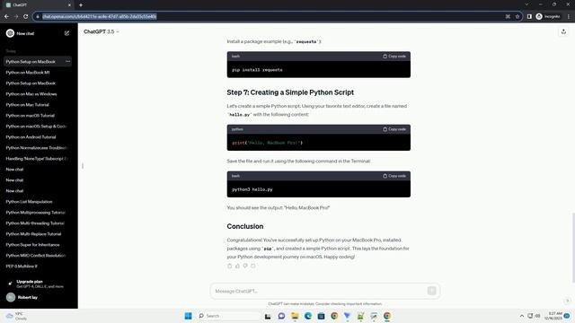 Python On Macbook Pro