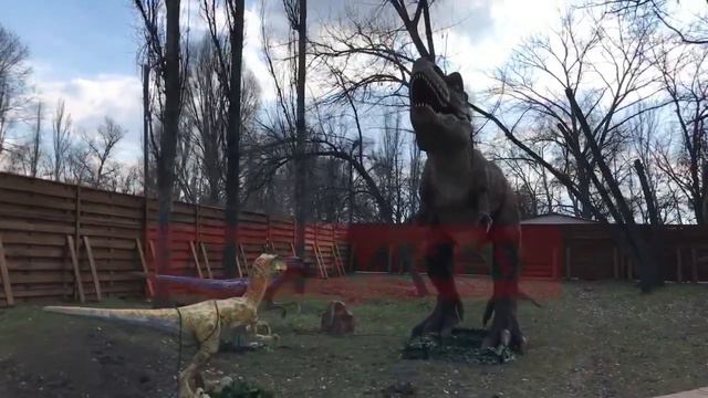 Парк динозавров. "Дубовая роща", Запорожье. смотреть онлайн