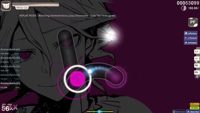 Osu! (Grab The Knife) 100% PERFECT смотреть онлайн
