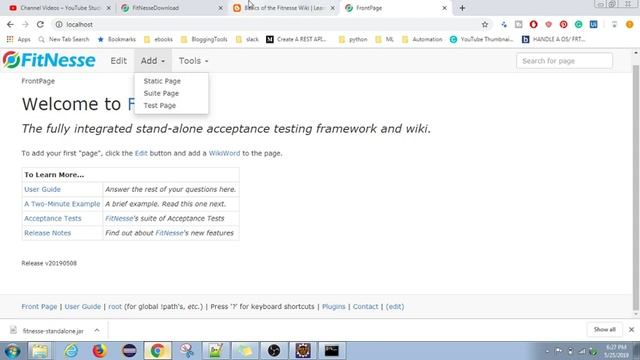 Fitnesse | 01 | Acceptance Testing framework | Introduction | Set up | Test & Suite pages Explained смотреть онлайн
