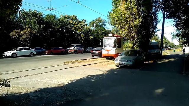 Таганрог, 71-134А (ЛМ-99АЭН) № 001 следует на конечную "Площадь Авиаторов" 6 маршрут смотреть онлайн
