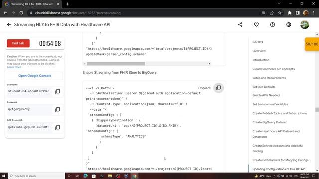 Streaming HL7 to FHIR Data with Healthcare API || [GSP894] || Solution смотреть онлайн