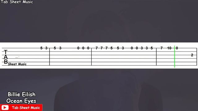 Billie Eilish - Ocean Eyes Guitar Tutorial смотреть онлайн