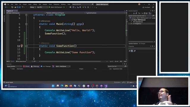 CIS 297 - C# Programming - Course Intro & C# Intro - Winter 2023 смотреть онлайн