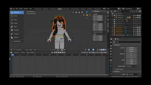 How to Use a Roblox Woman Rig Properly | Roblox Blender Tutorial смотреть онлайн