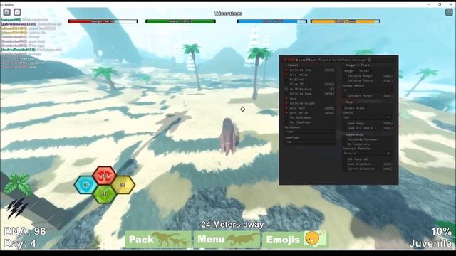 Roblox Dinosaur Simulator Script (AntiAttack, Infinite Hunger, Infinite Thirst, Infinite Jump) смотреть онлайн