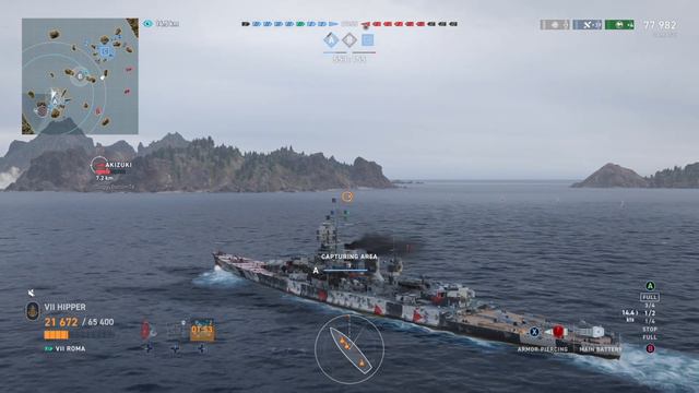 Roma With Azur Lane Littorio (World of Warships: Legends Xbox Series X 4K) смотреть онлайн