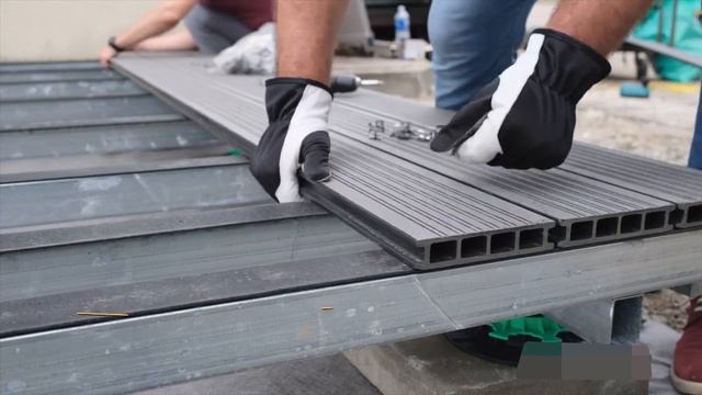 Как монтировать террасную доску на бетонные подушки смотреть онлайн