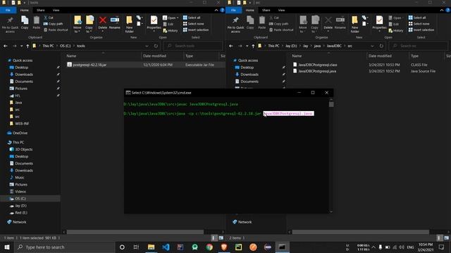 Java database connection and execution смотреть онлайн