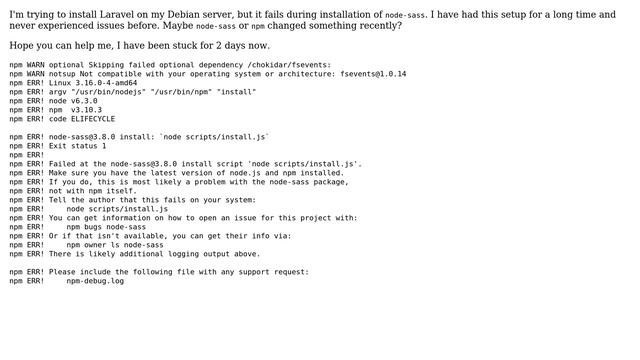DevOps & SysAdmins: Node-sass error during installation of node modules смотреть онлайн