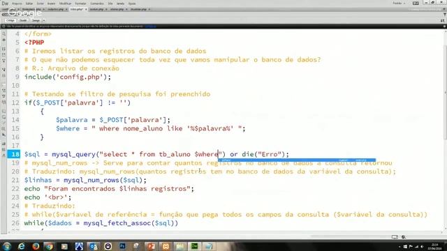 Como Criar Sistema Simples em PHP e Mysql com Mecanismo de Pesquisa de dados - Parte 4 смотреть онлайн