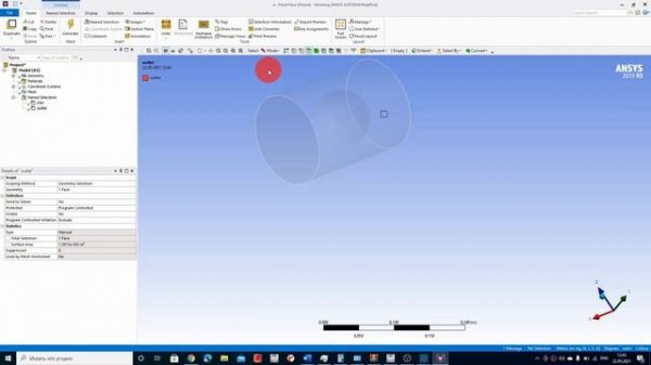 Ansys Урок №3 - Расчет истечения рабочей среды мимо шара в Ansys Fluent #Ansys.mp4