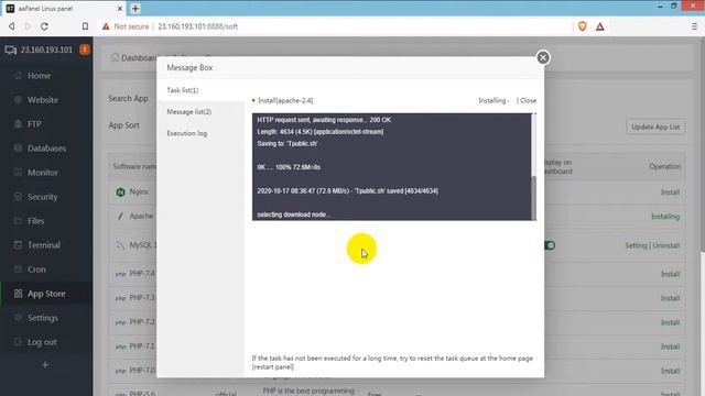 aaPanel Complete Tutorial | How to Install Apache webServer on centos or Ubuntu смотреть онлайн
