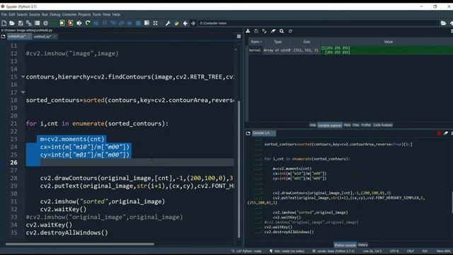 Sorting of Contours in OpenCV | Computer Vision | Python | OpenCV | Code Warriors смотреть онлайн