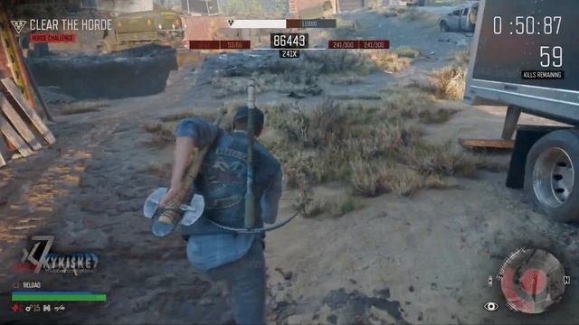 Days Gone - 300 Freakers Horde - 174k Gold Score - Keep Them Safer Challenge смотреть онлайн