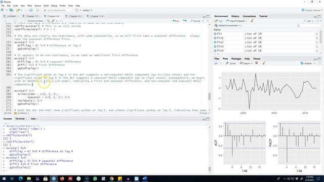 8.23: Seasonal ARIMA (SARIMA) models in R смотреть онлайн