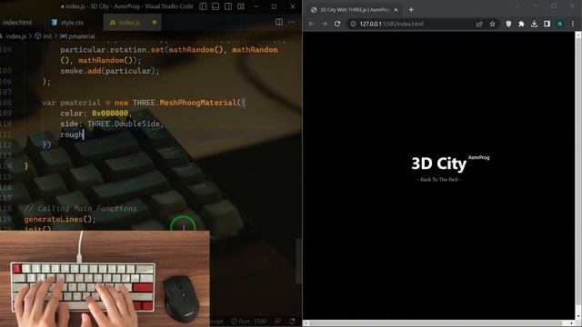 ASMR Programming - 3D City Coding - No Talking смотреть онлайн