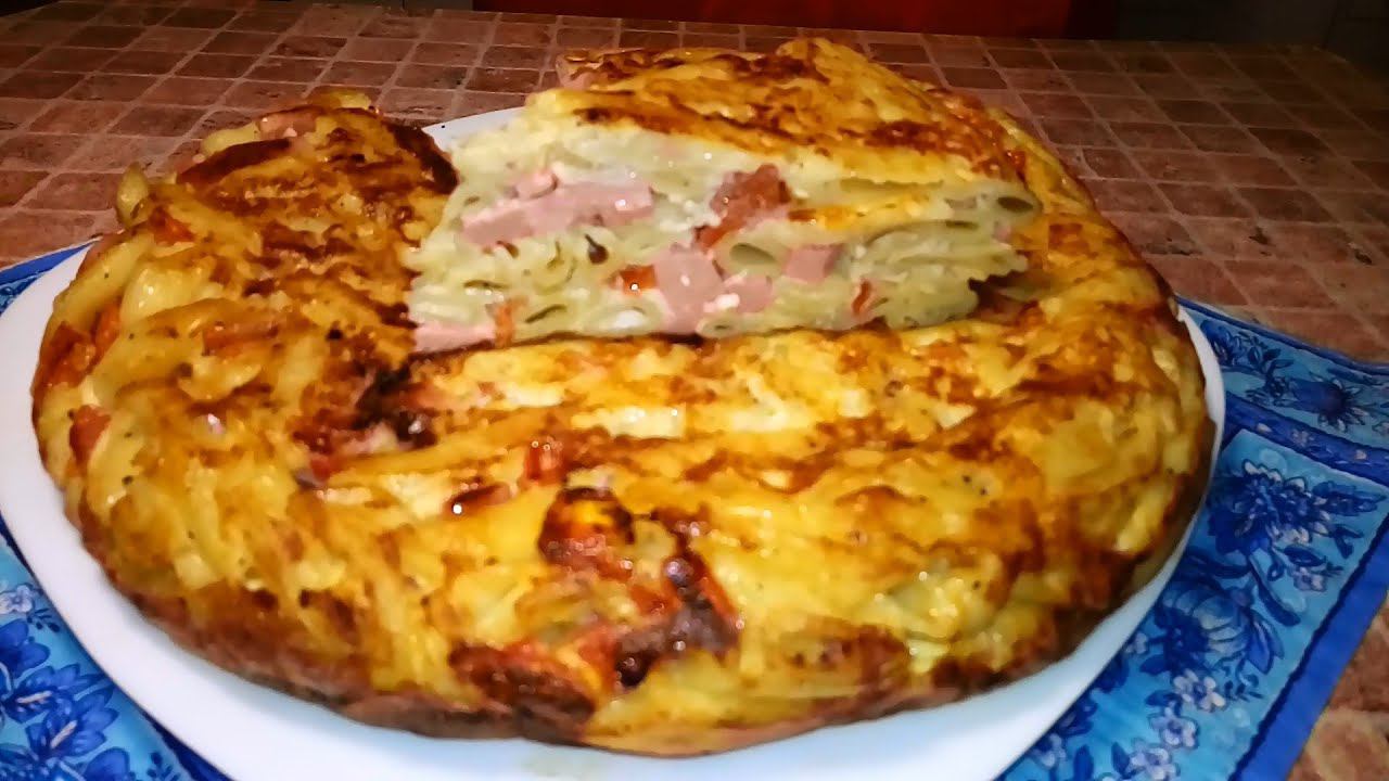 ОЧЕНЬ ВКУСНАЯ МАКАРОННАЯ ЗАПЕКАНКА НА СКОВОРОДЕ !!! МАКАРОННИК !!! смотреть онлайн