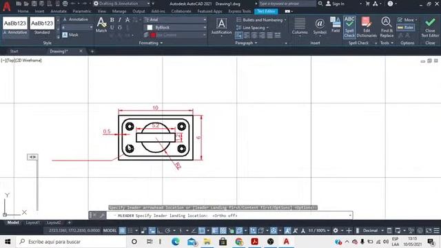 AUTOCAD 2021 - EJERCICIOS смотреть онлайн