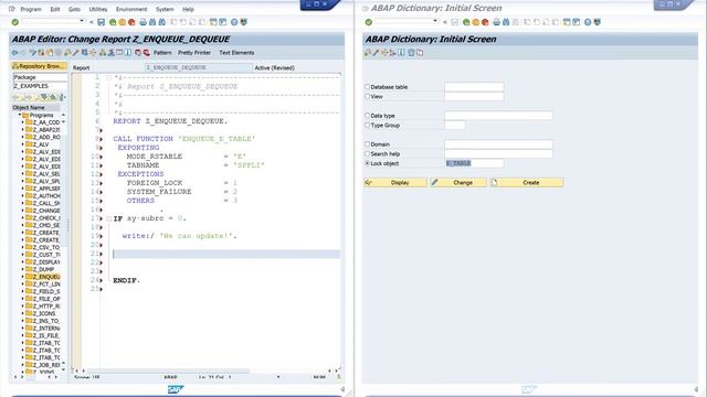Lock Objects - ENQUEUE - DEQUEUE in SAP ABAP [english] смотреть онлайн