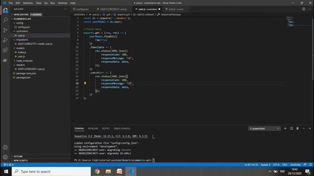 Node JS Crash Course - API #1 Authentication - Sequelize ORM - MVC Pattern смотреть онлайн