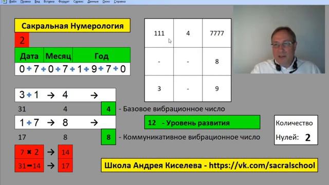 НУМЕРОЛОГИЯ ЛУЧШЕЕ ОБУЧЕНИЕ - 1 ЗАНЯТИЕ НУМЕРОЛОГИЯ. БАЗОВЫЙ УРОВЕНЬ. АНДРЕЙ КИСЕЛЕВ