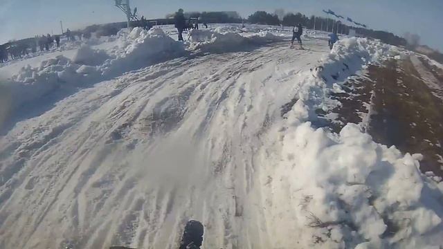 CОРЕВНОВАНИЯ ПО СКИЙОРИНГУ В п.Ордынское (КЛАСС МИНИ 2 ЗАЕЗД) смотреть онлайн