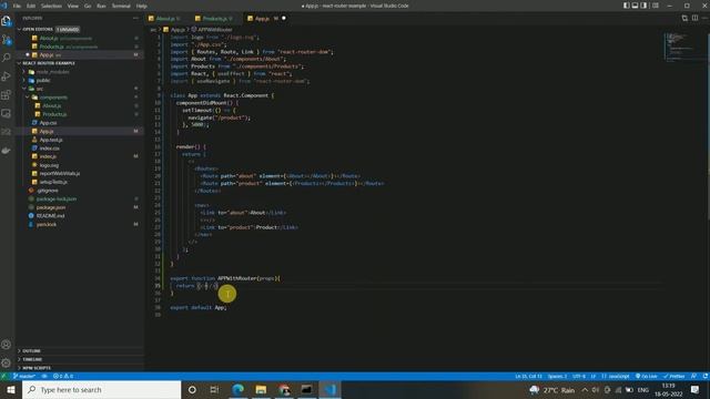 using useNavigate in class component in React смотреть онлайн