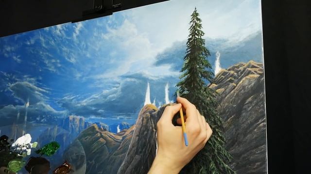 Realistic Trees In Vast Landscapes - A Real Time Painting Tutorial