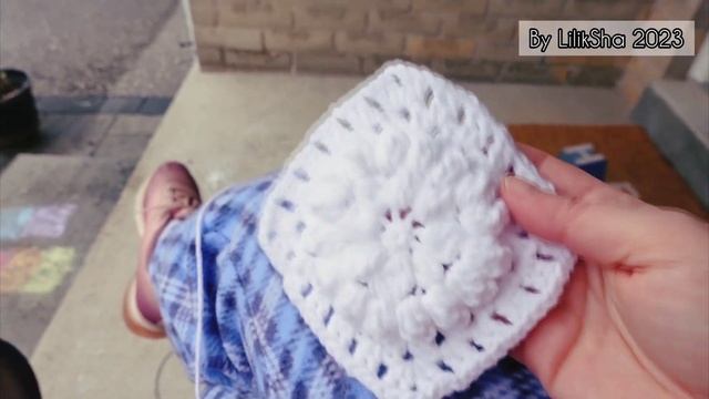 Бабушкин квадрат - ПОПКОРН СТ. #вязание смотреть онлайн