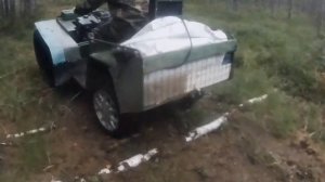 Помор Х 6  (с браком видео) на улучшенном вездеходе в болото