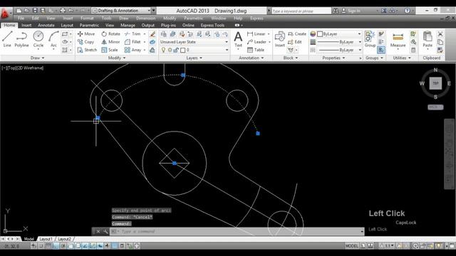 How to draw 2d Mechanical parts in Autocad Easily || Class 16 || Danish Cad смотреть онлайн