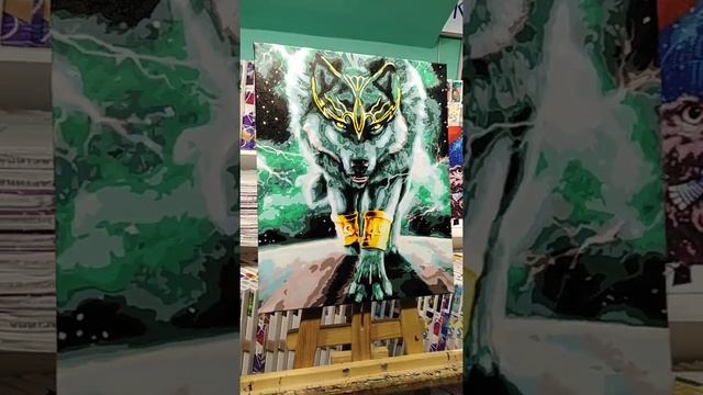 Картина по номерам Магический волк 40x50 VA-2020 смотреть онлайн