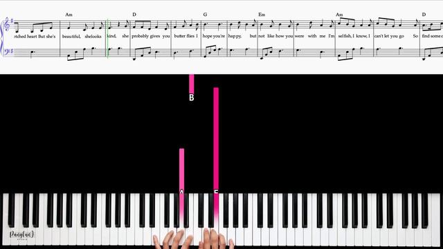 Happier (Olivia Rodrigo) - Piano Tutorial + Free Sheet Music смотреть онлайн